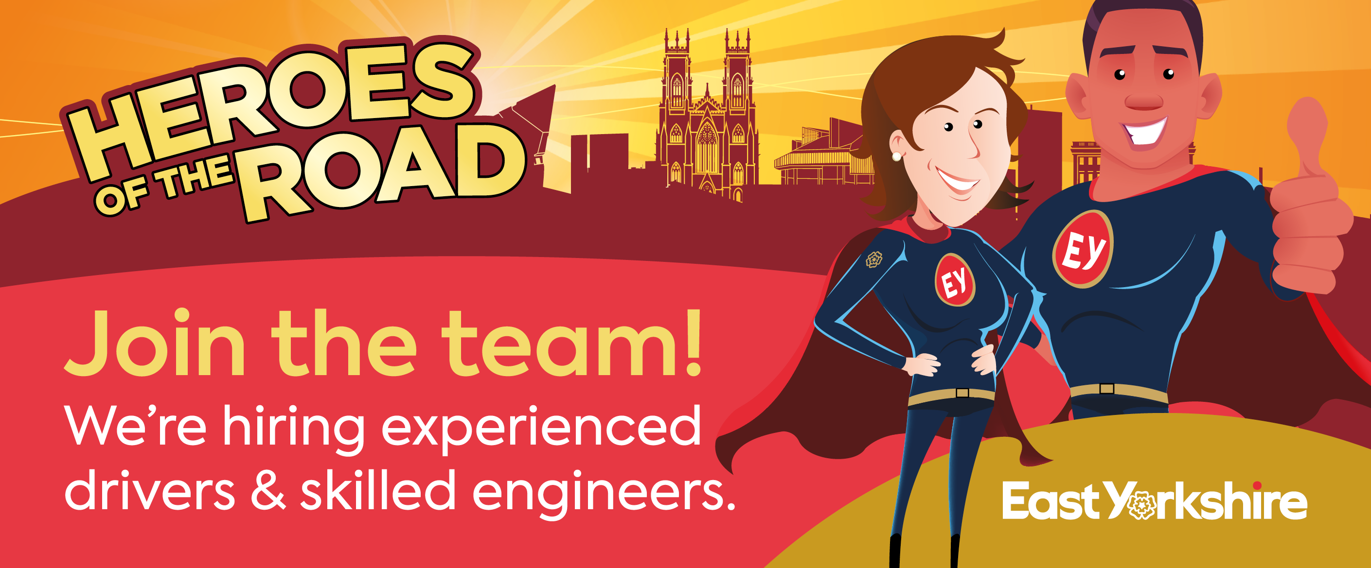 Join the team! We're hiring experienced drivers & skilled engineers.