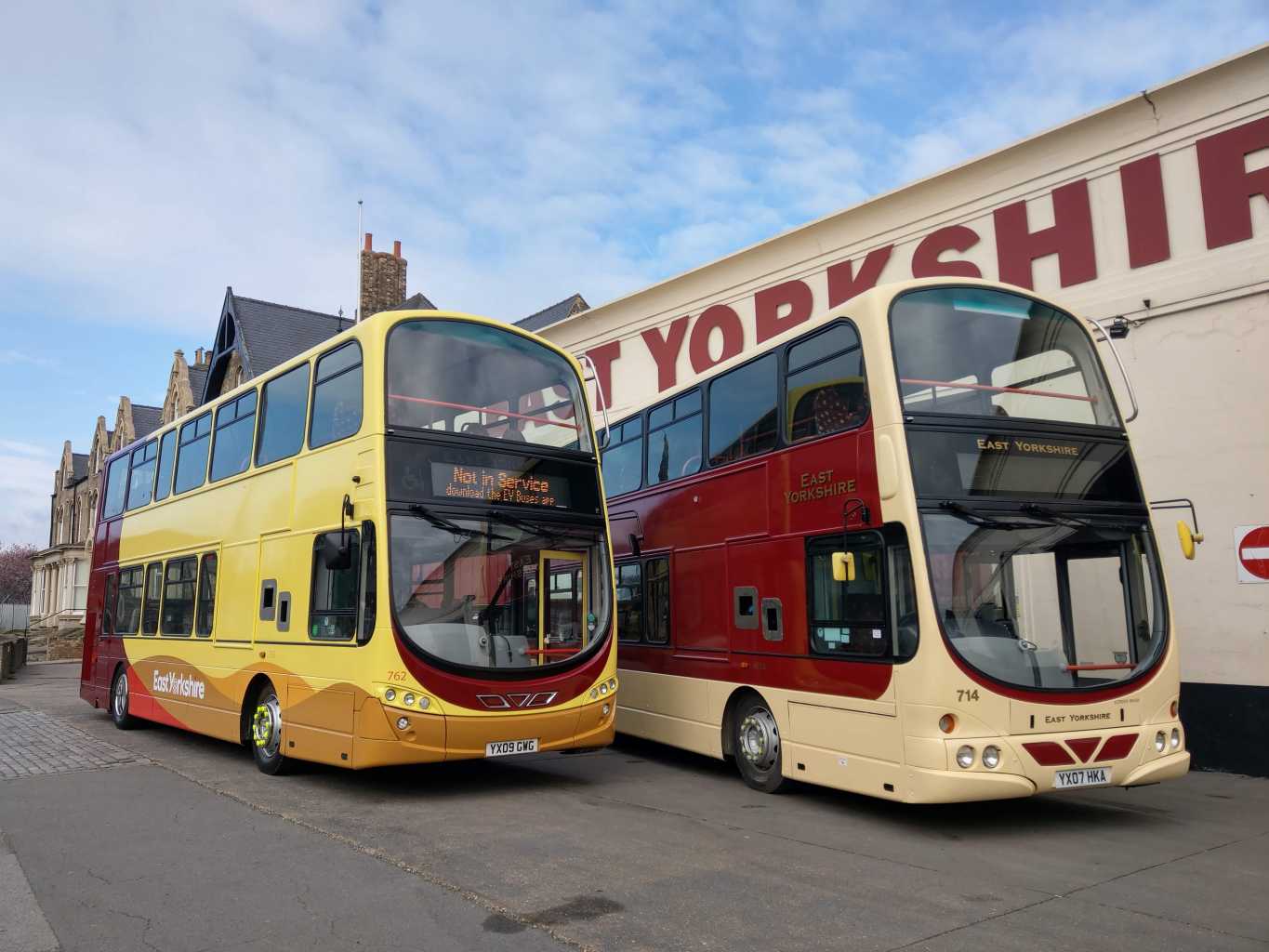 two buses