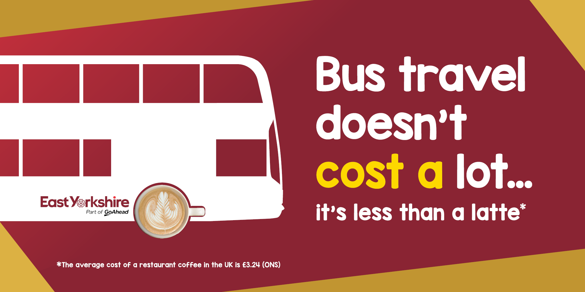 Bus travel doesn't cost a lot